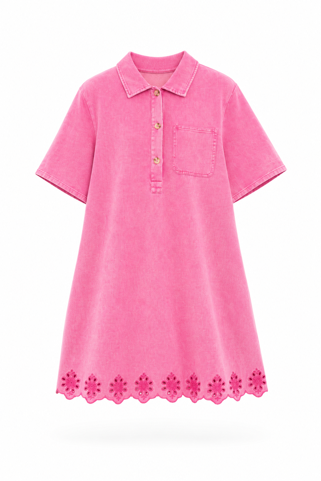 Charlie washed pink denim dress