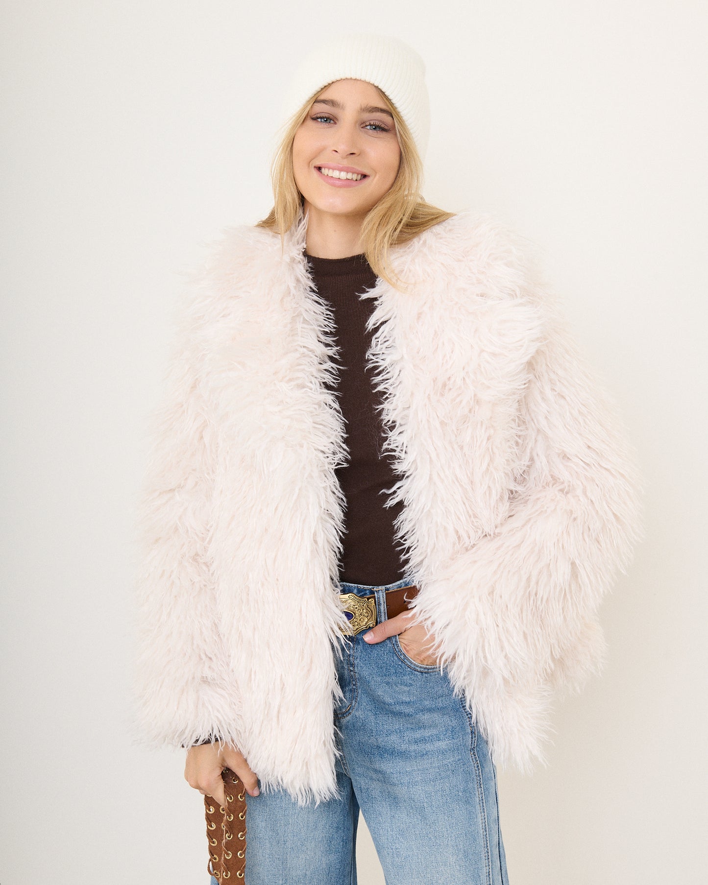 Constance nude fur coat