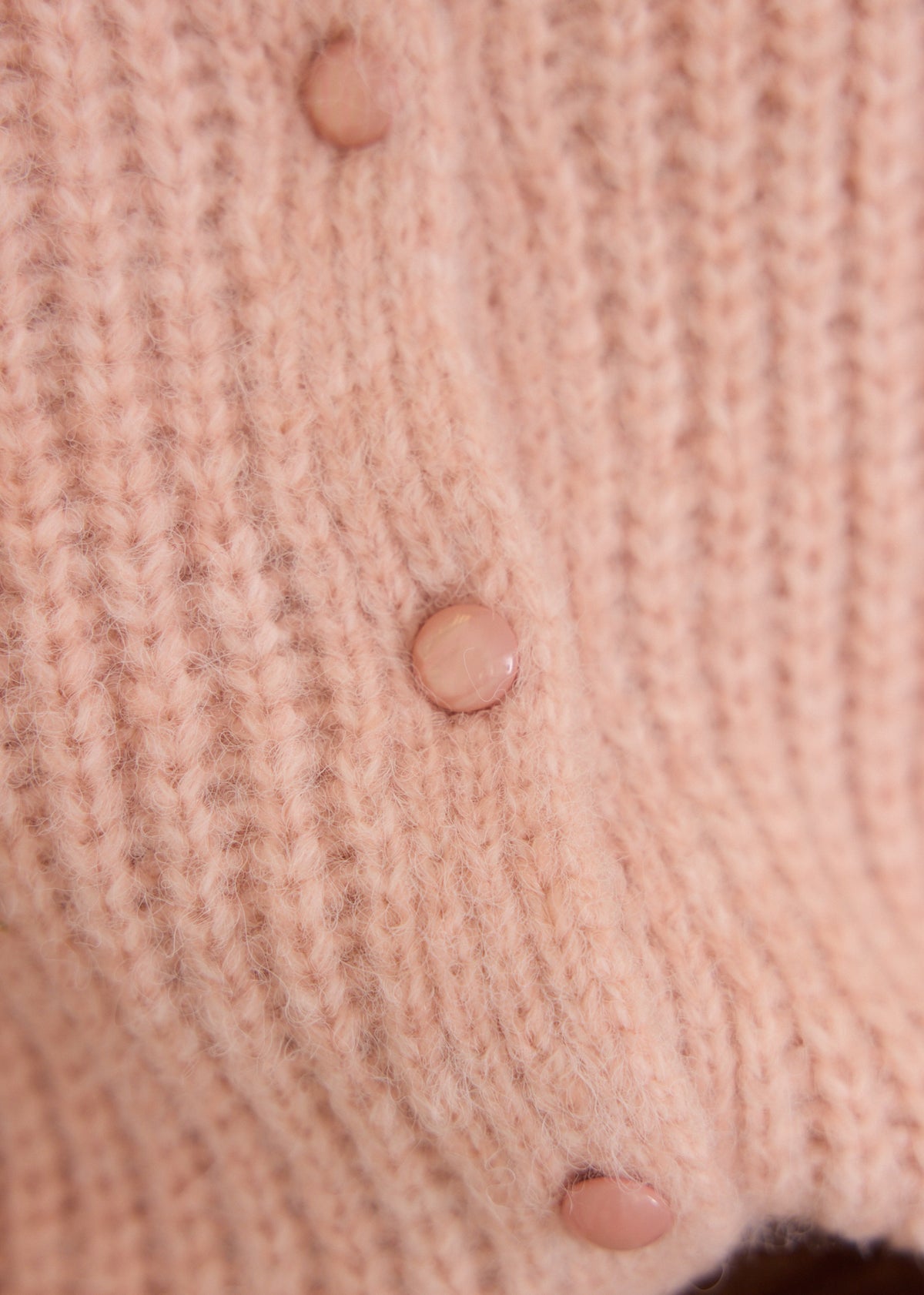 Lilli baby pink chunky cardigan