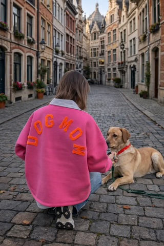 Dog mom pink mommy sweatshirt