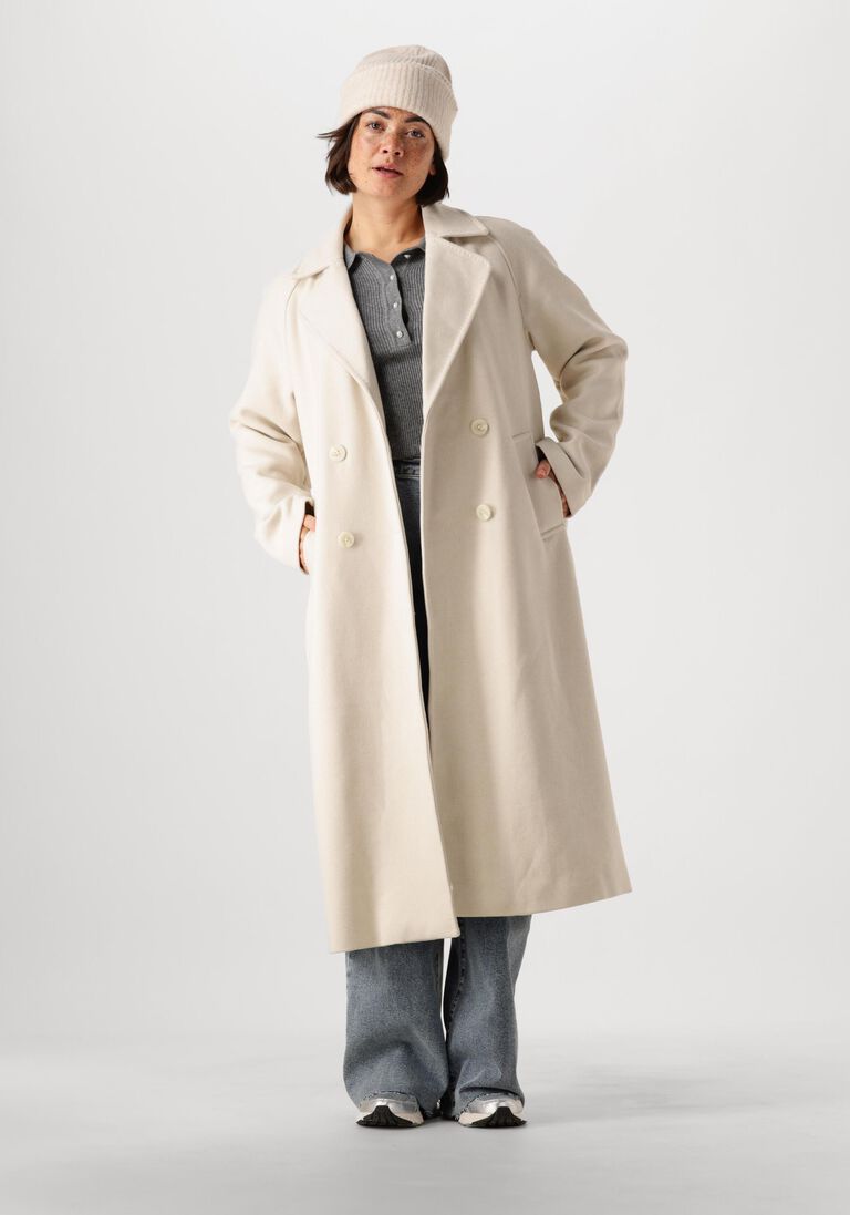 YAS MARGOT BIRCH WOOL LONG COAT