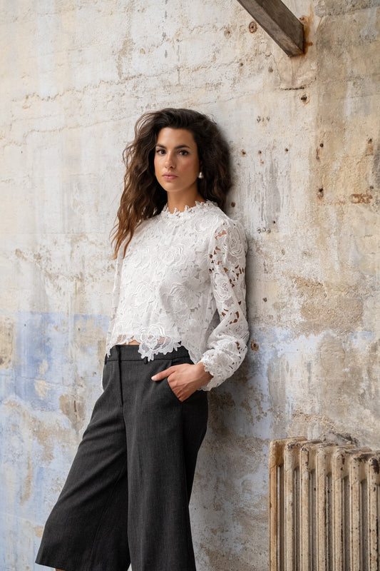 Millie lace long sleeve top