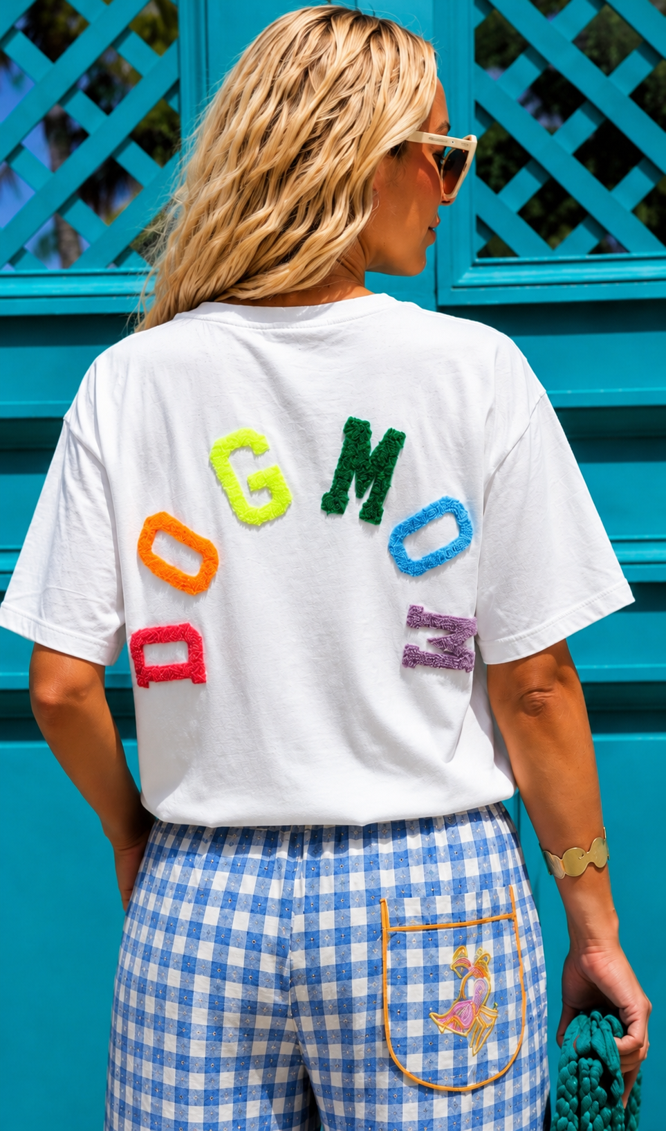 Dog mom white tshirt
