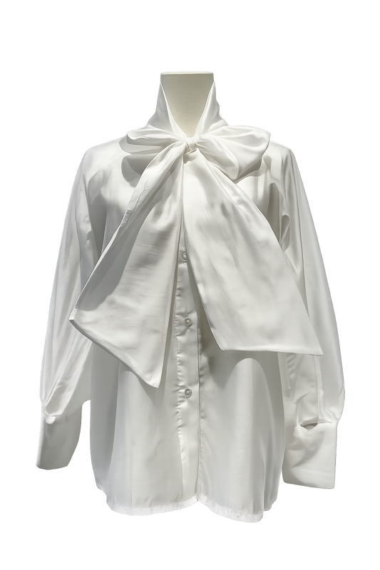 Lavallière Blouse – Oversized Bow Collar