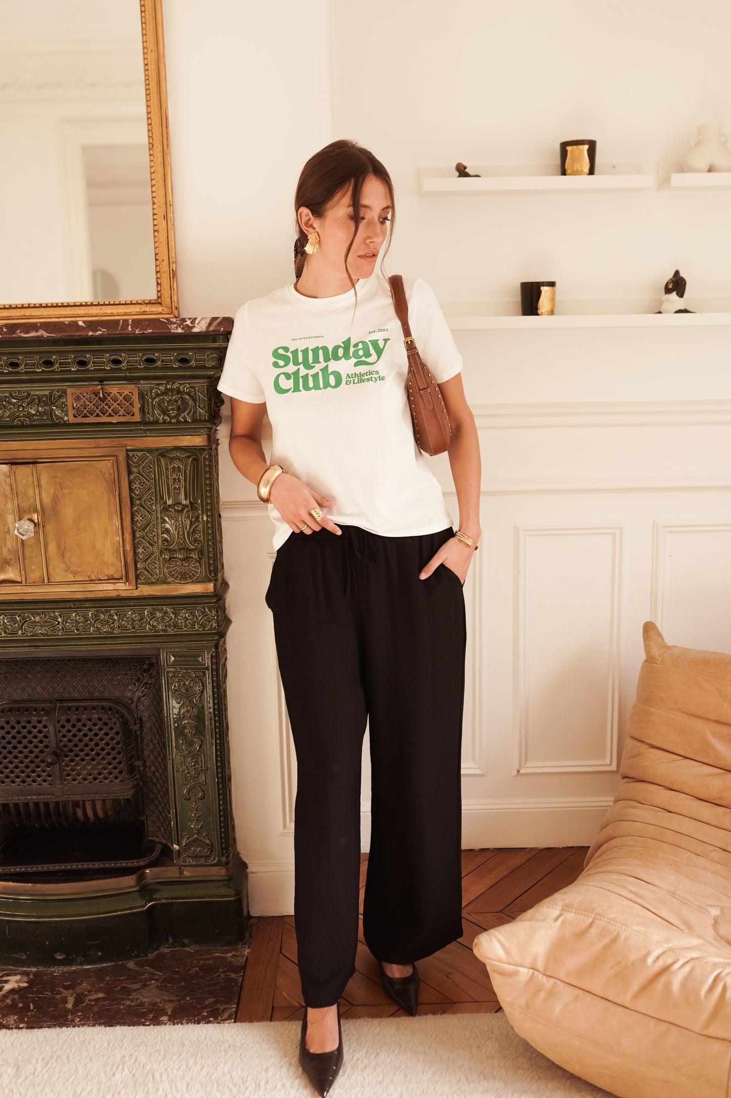 Sunday club cotton Tshirt