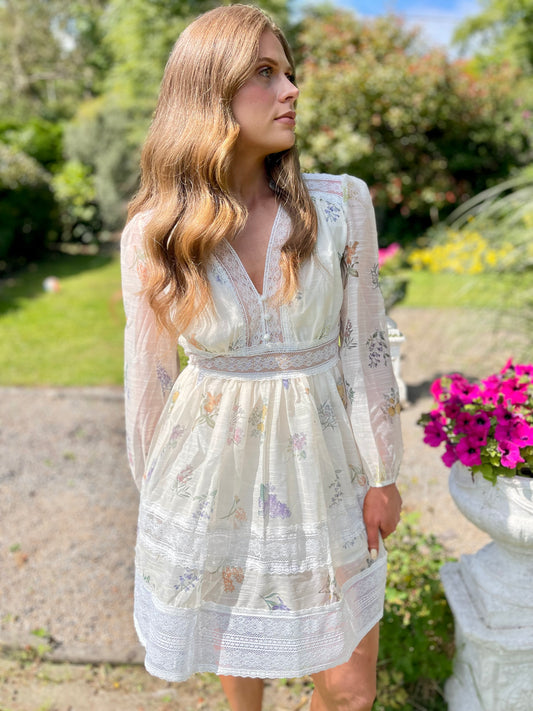 Charlotte floral lace dress