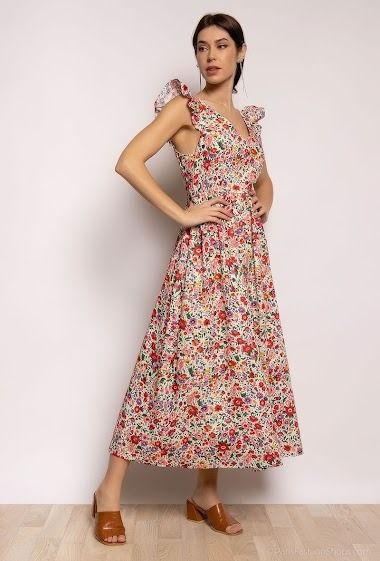 Monica cotton floral dress