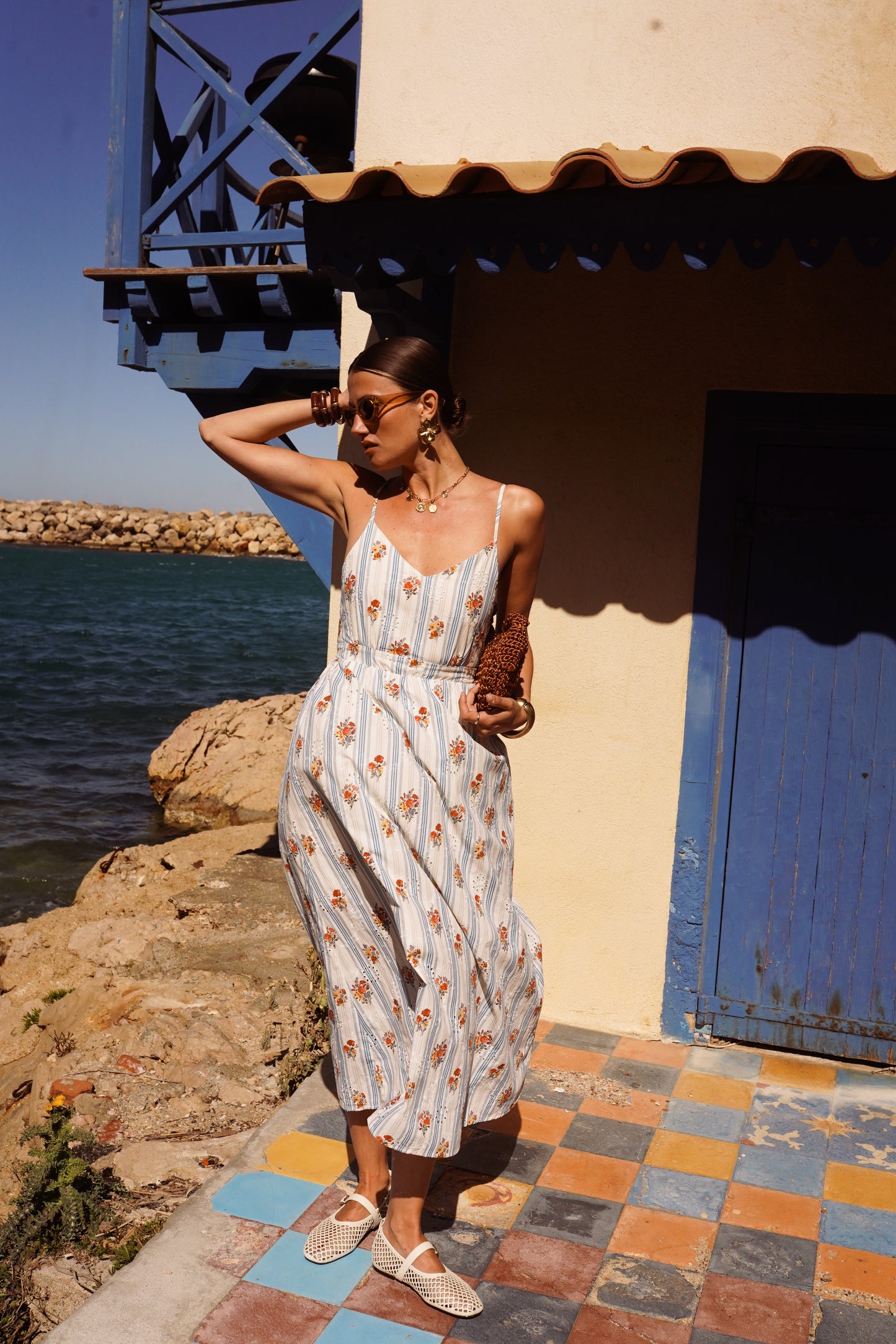 Charlotte floral bow back summer dress