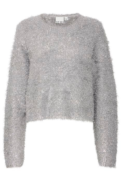 IHBLIZI LS silver cropped jumper