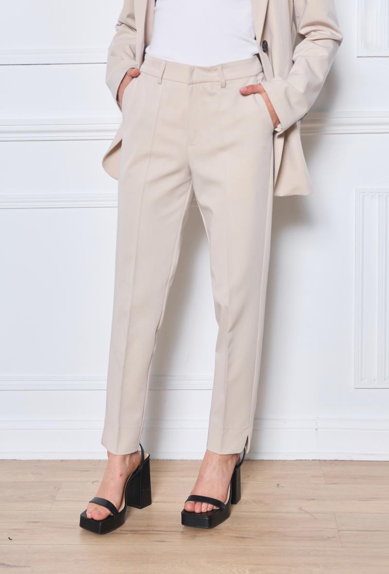 Fran beige suit trousers