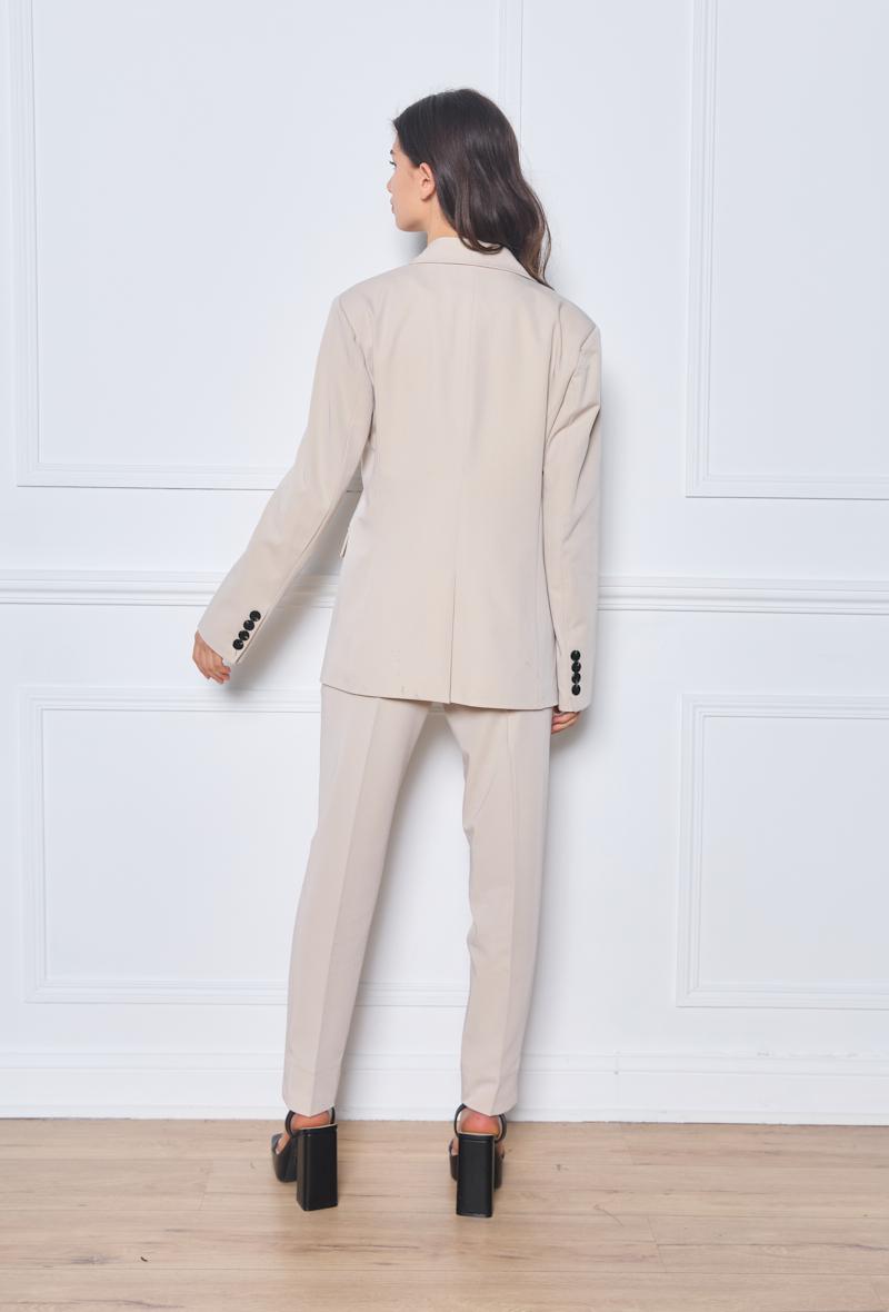 Fran beige suit trousers