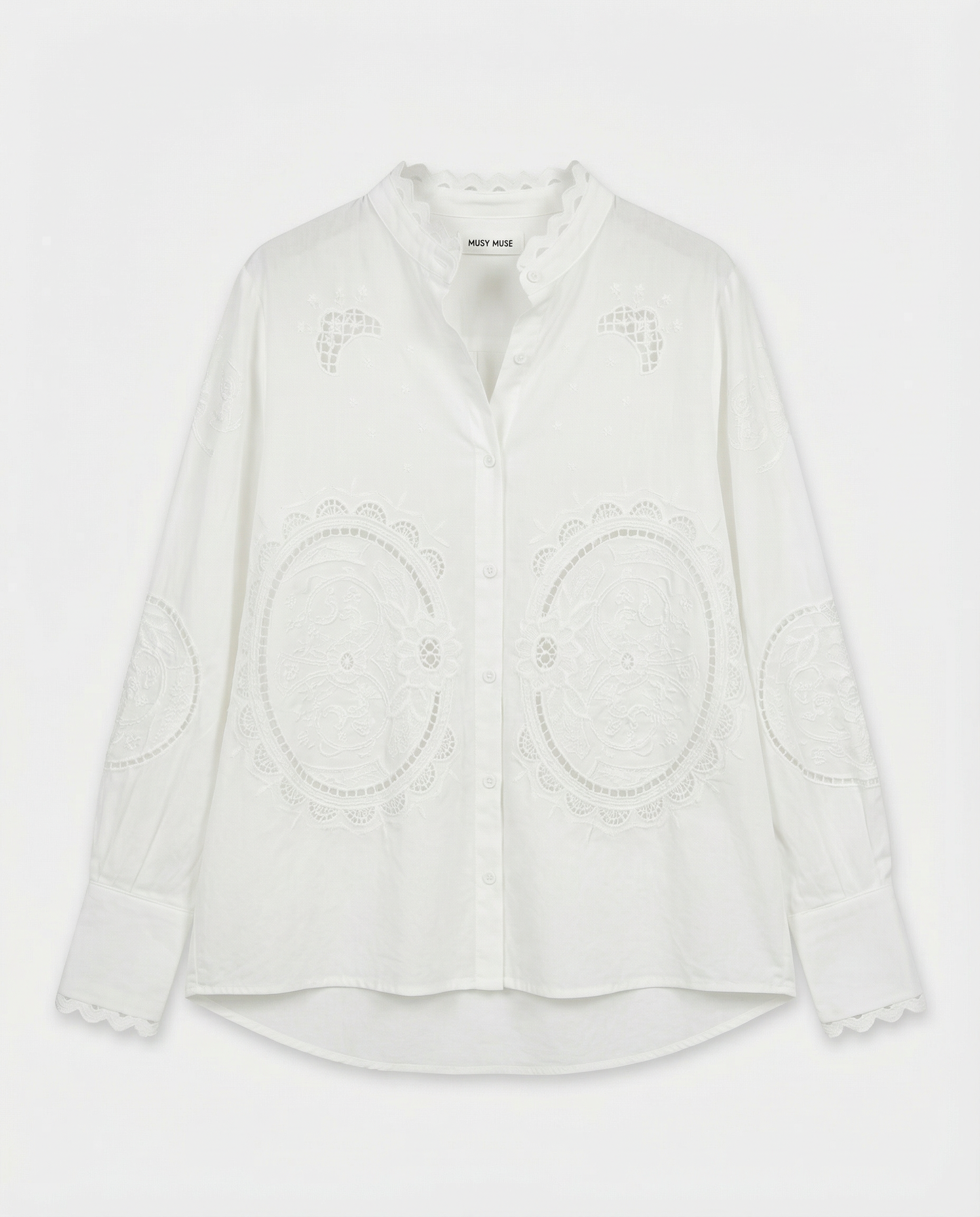 Suri white embroidered shirt
