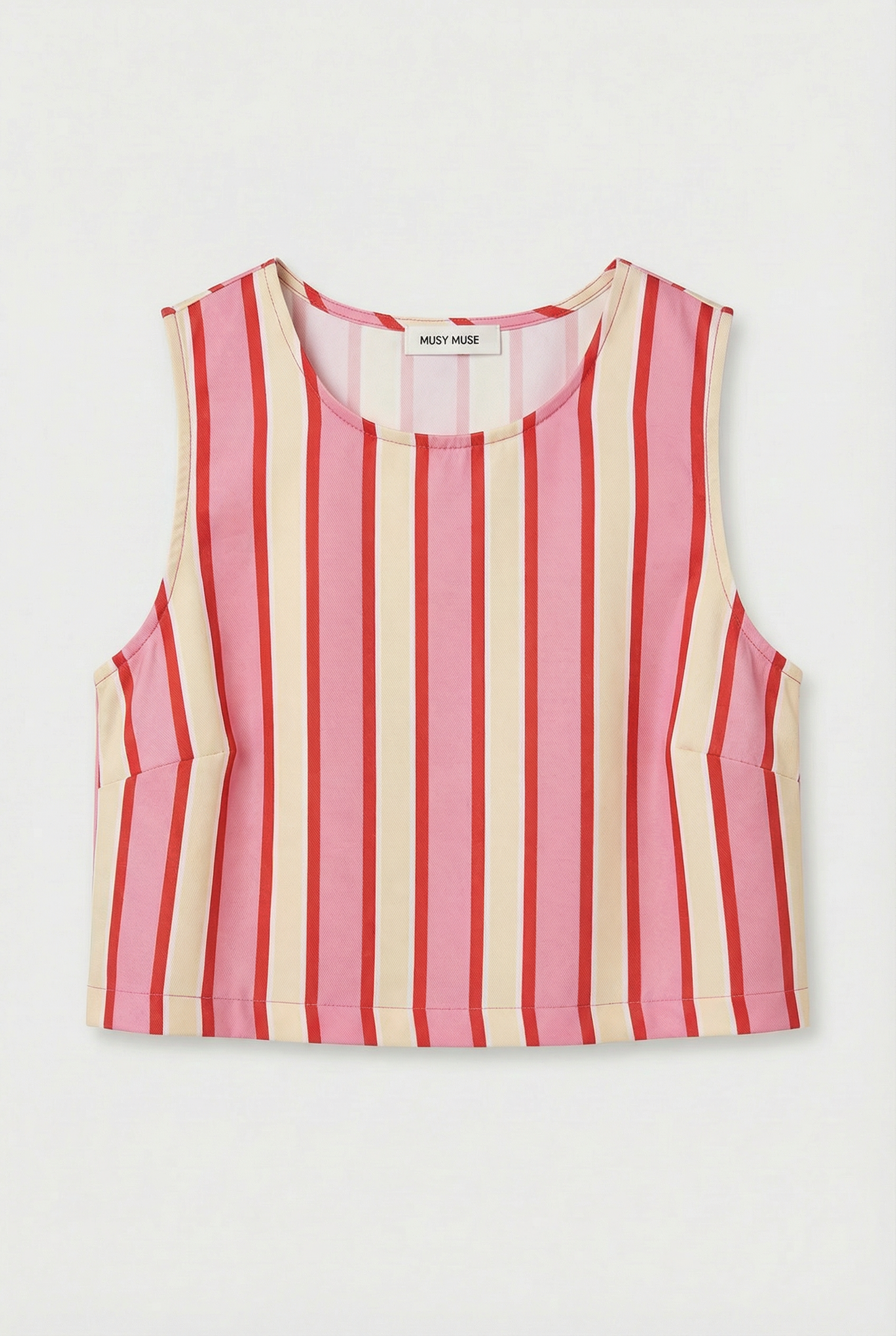Chloe pink & yellow striped top