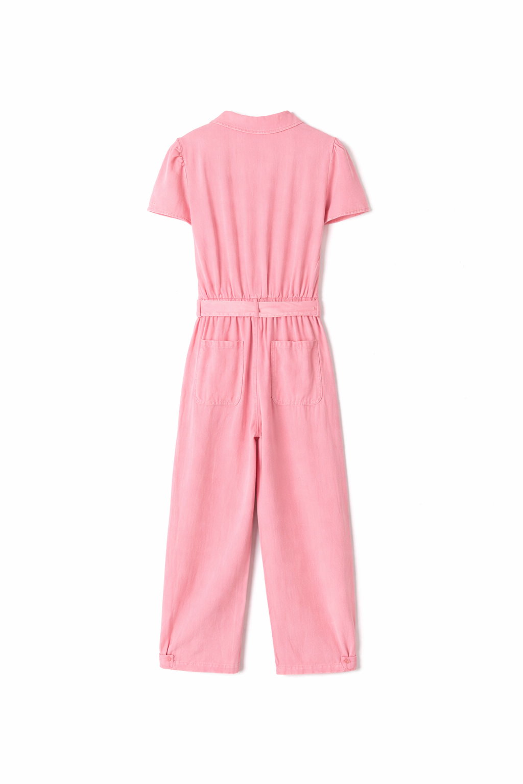 Preorder Bella candy pink denim jumpsuit