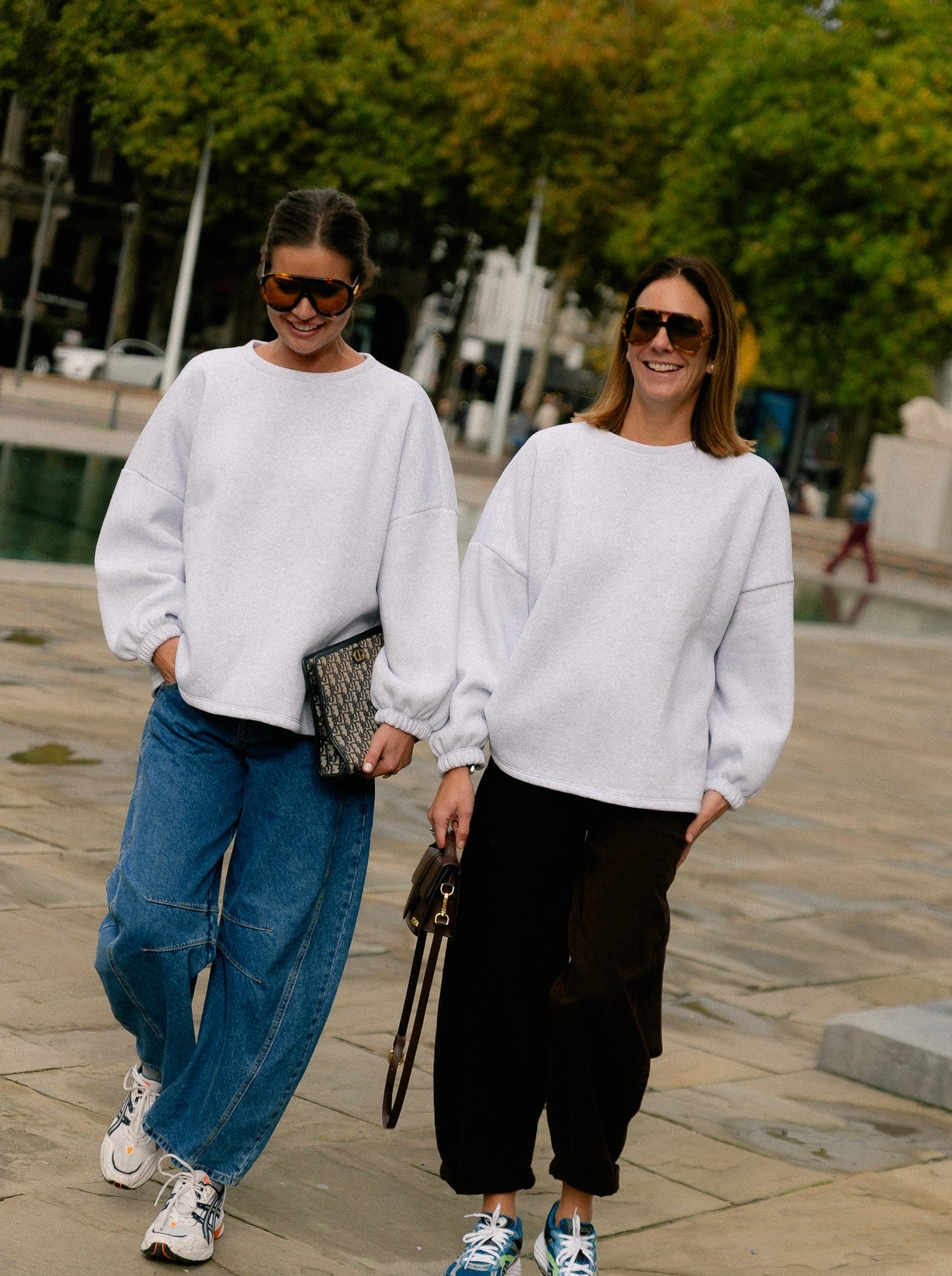 Mommy green grey sweatshirt