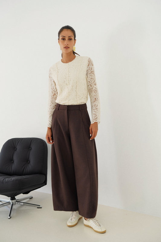 Monica wine barrel trousers
