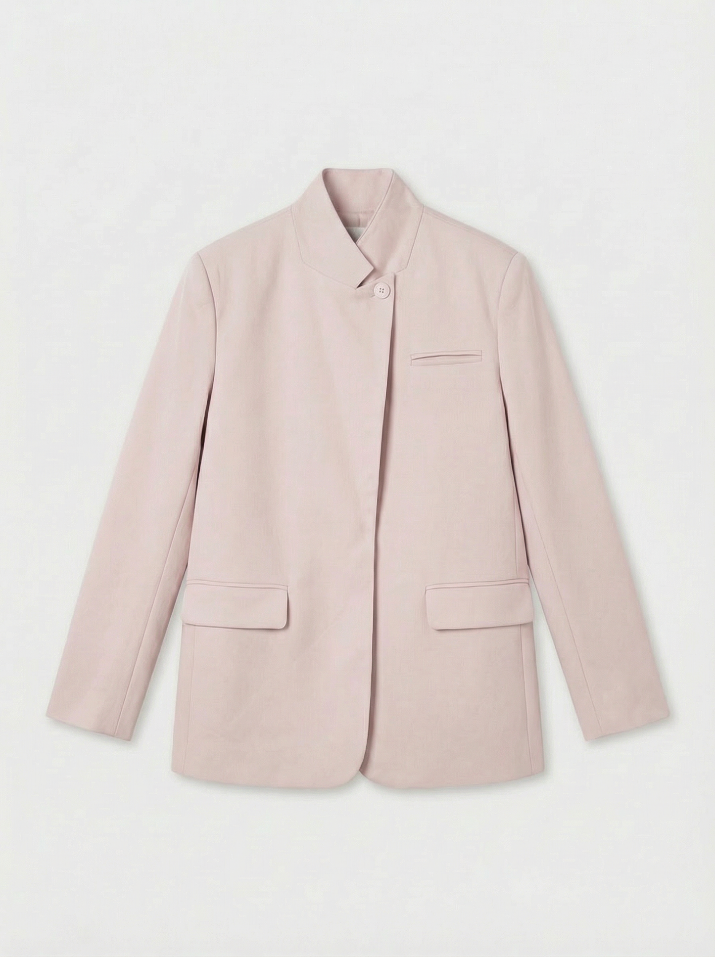 Jude soft pink neck tie blazer