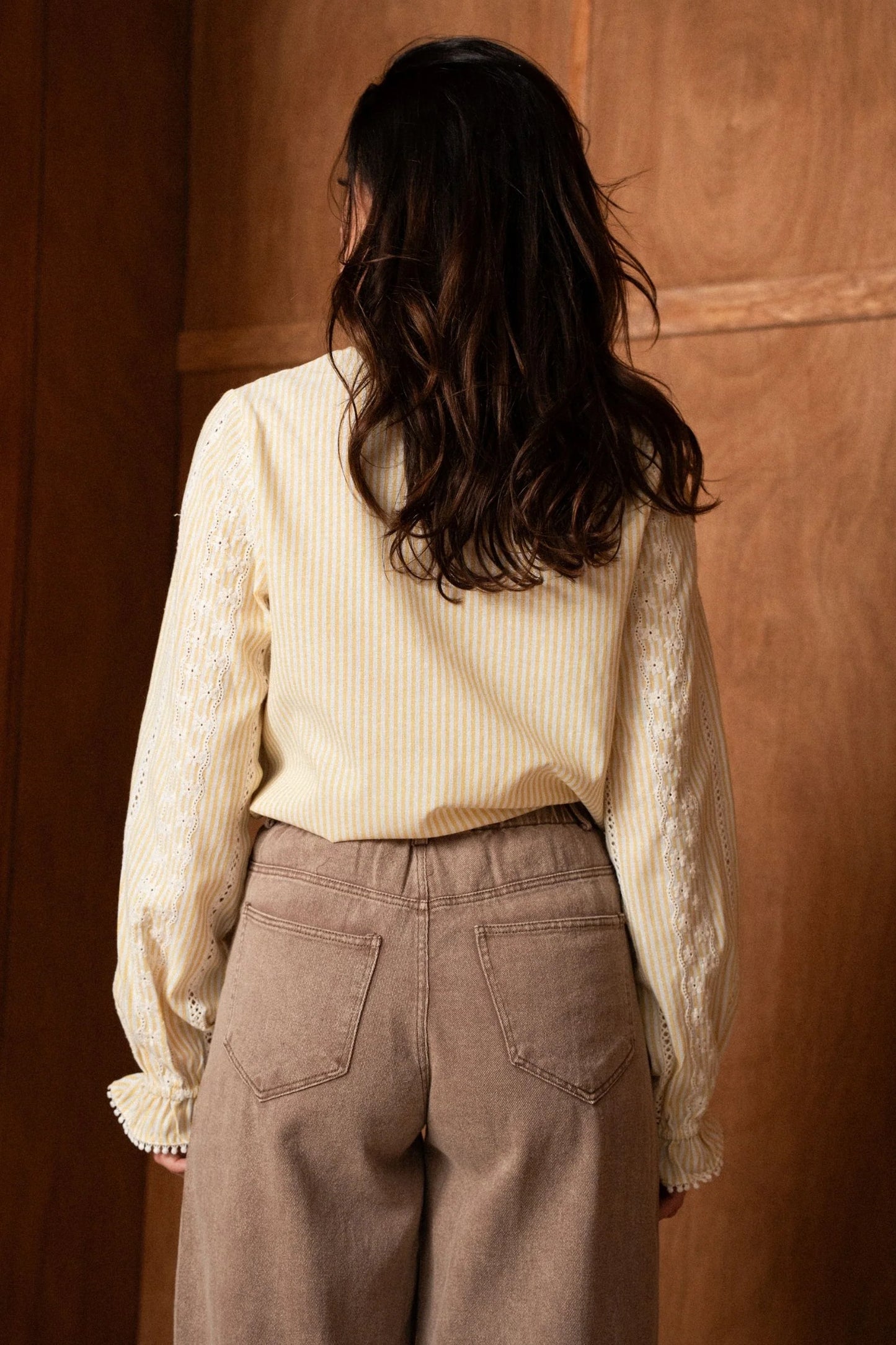 Odette taupe balloon barrel Jeans