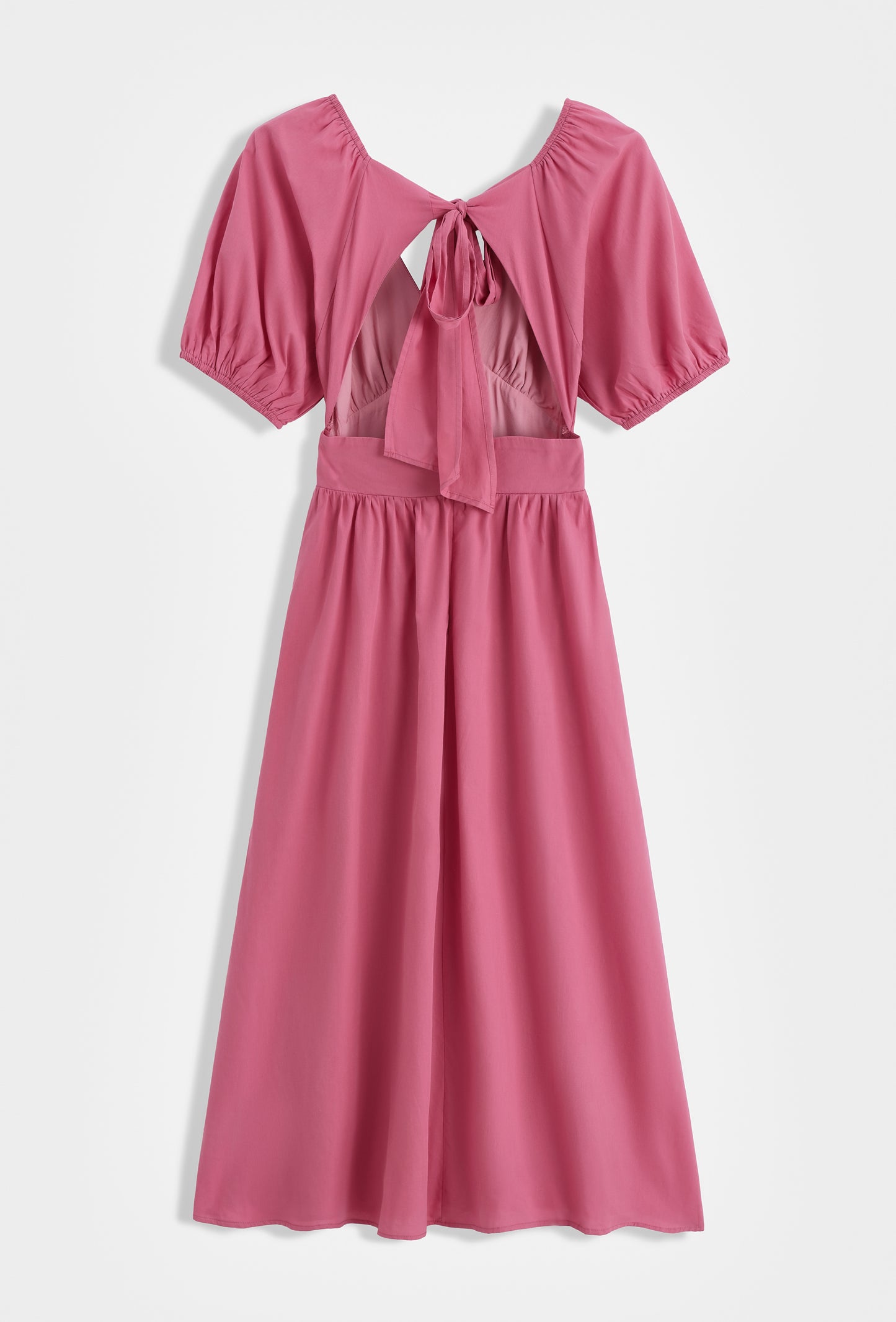 Elodie raspberry pink bow dress