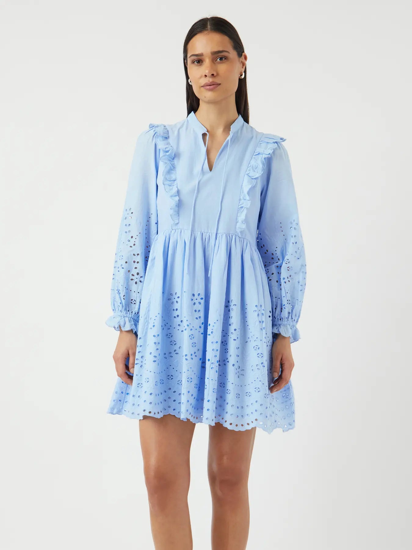 YASLUMA LS DRESS clear sky blue dress