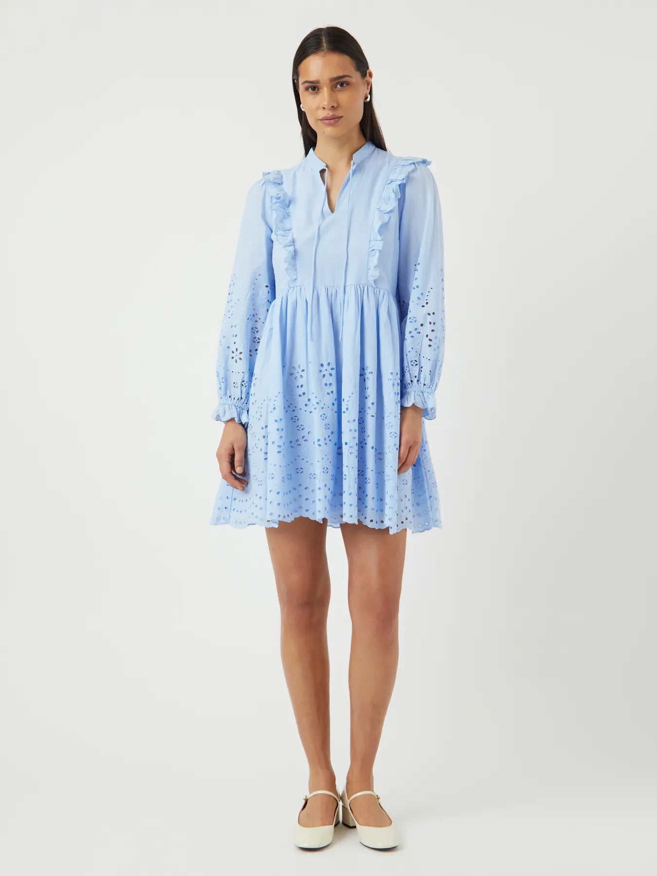 YASLUMA LS DRESS clear sky blue dress
