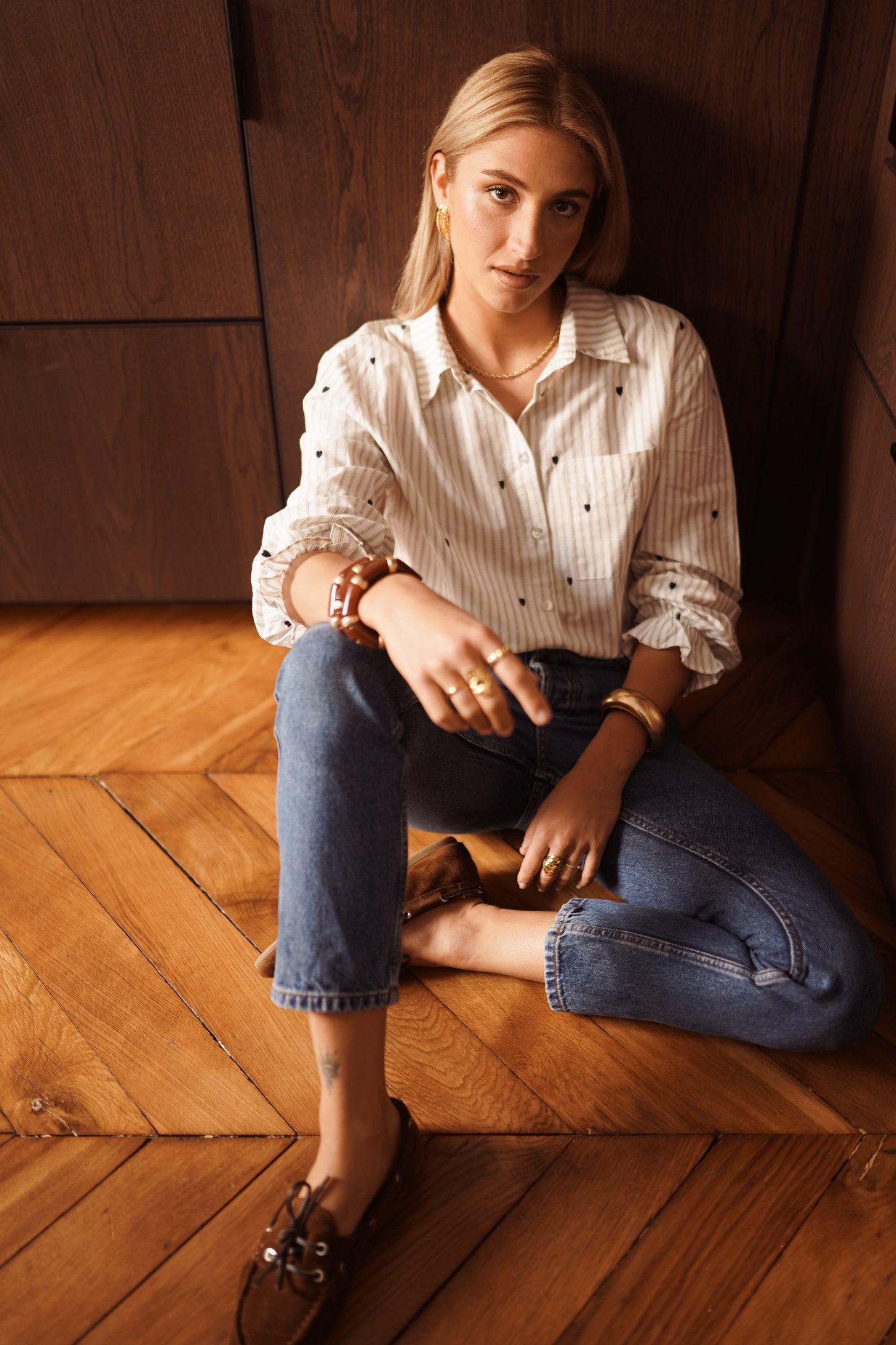 Tara striped heart shirt