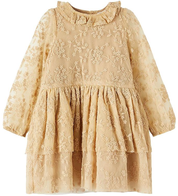 Lace embroidered dress