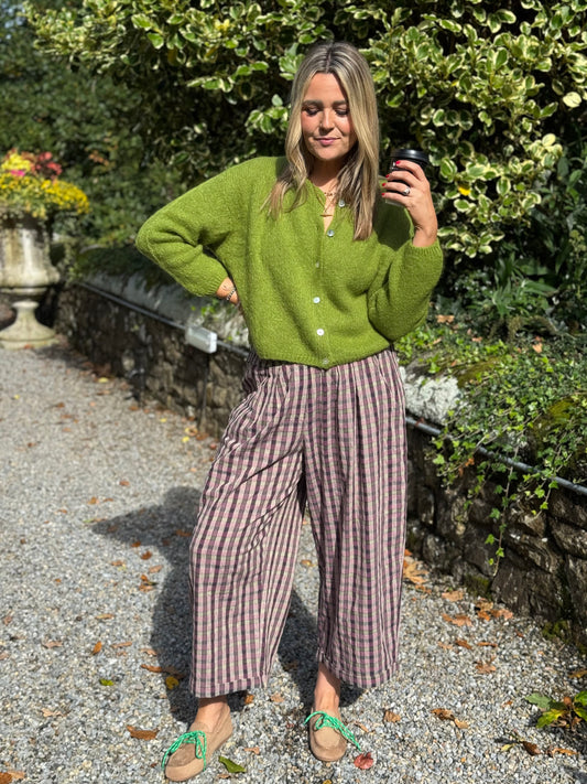 Suki gingham trousers