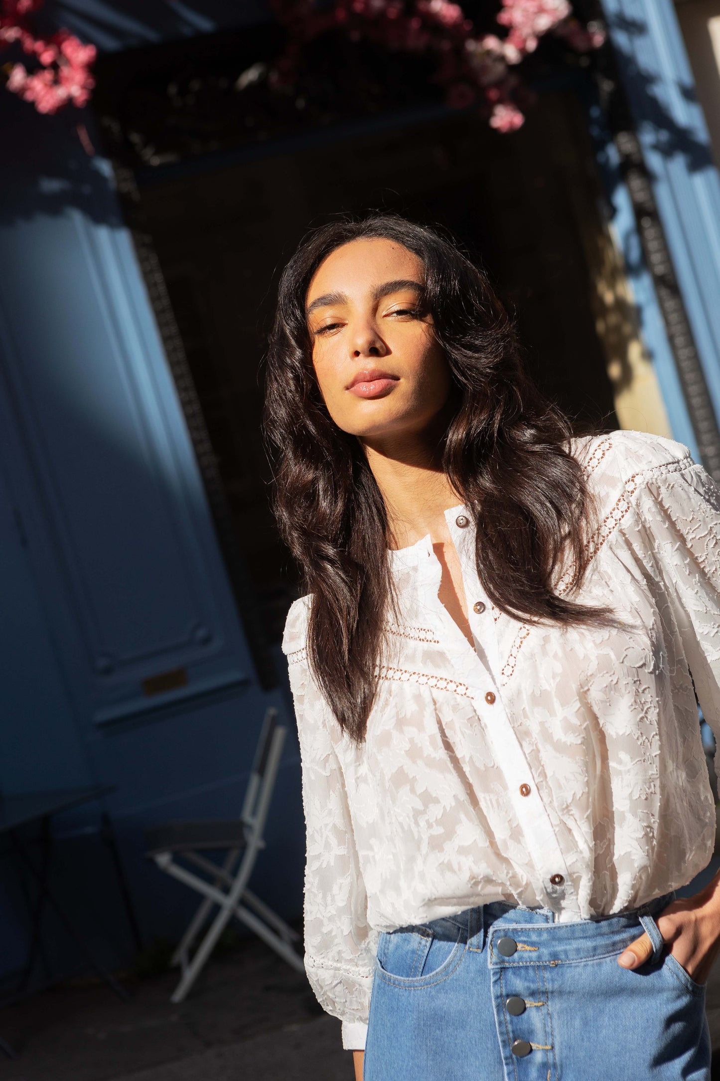 Maria boho white blouse