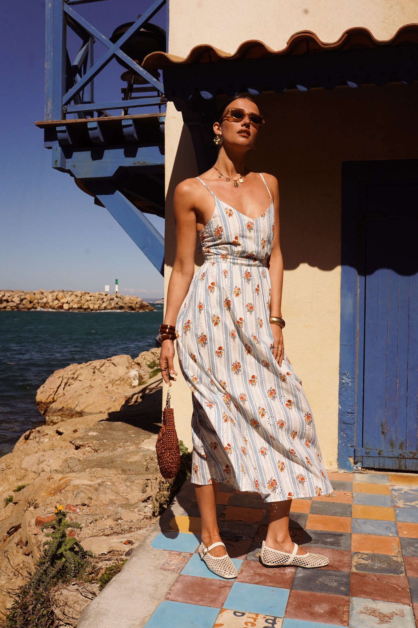 Charlotte floral bow back summer dress