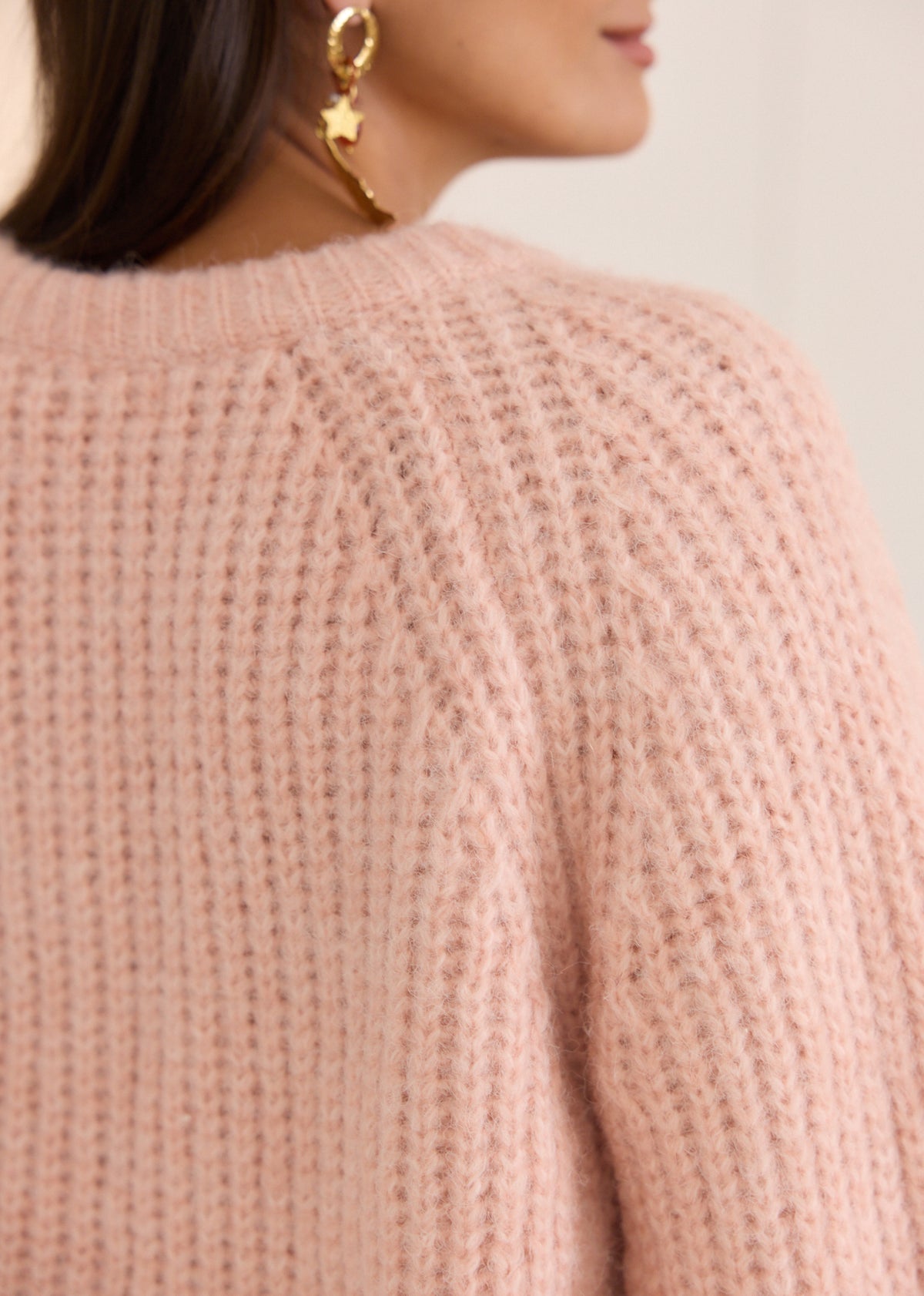 Lilli baby pink chunky cardigan