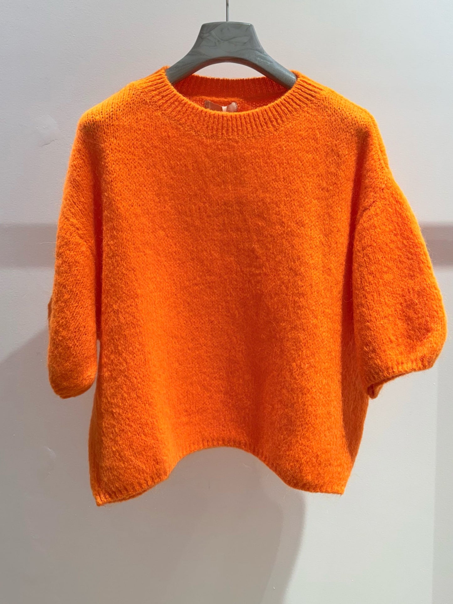 Lottie orange sleeve alpaca jumper