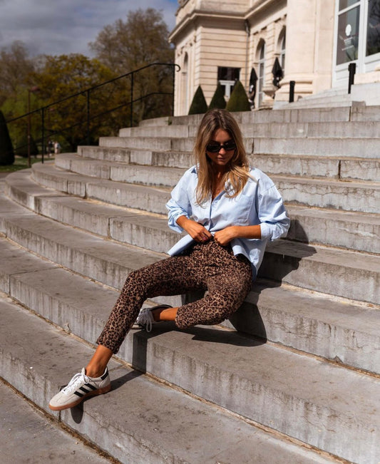 Bella leopard print jeans
