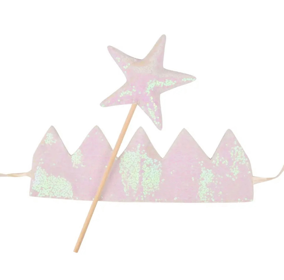 Magical Stars Sequin Crown & Wand
