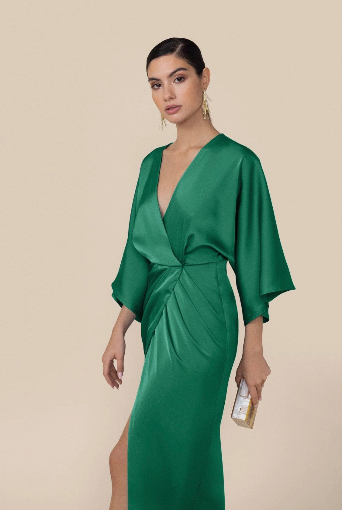 Emerald Neck Dress · Le Jardin