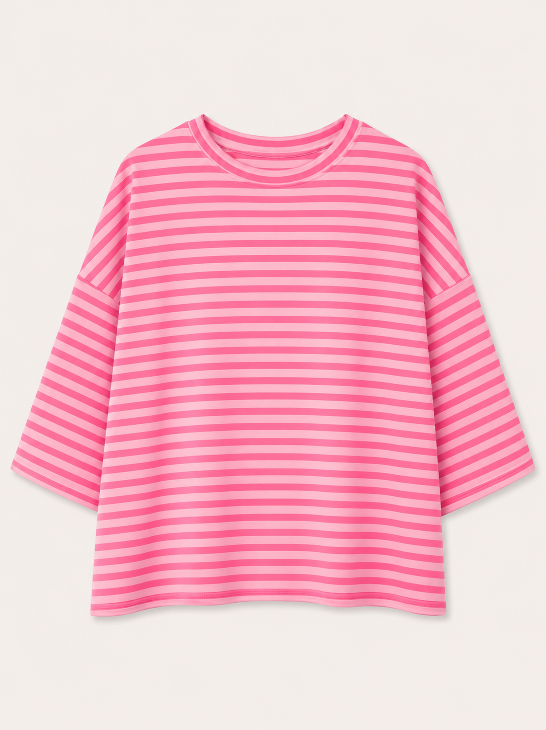 Salut orange pink stripe top