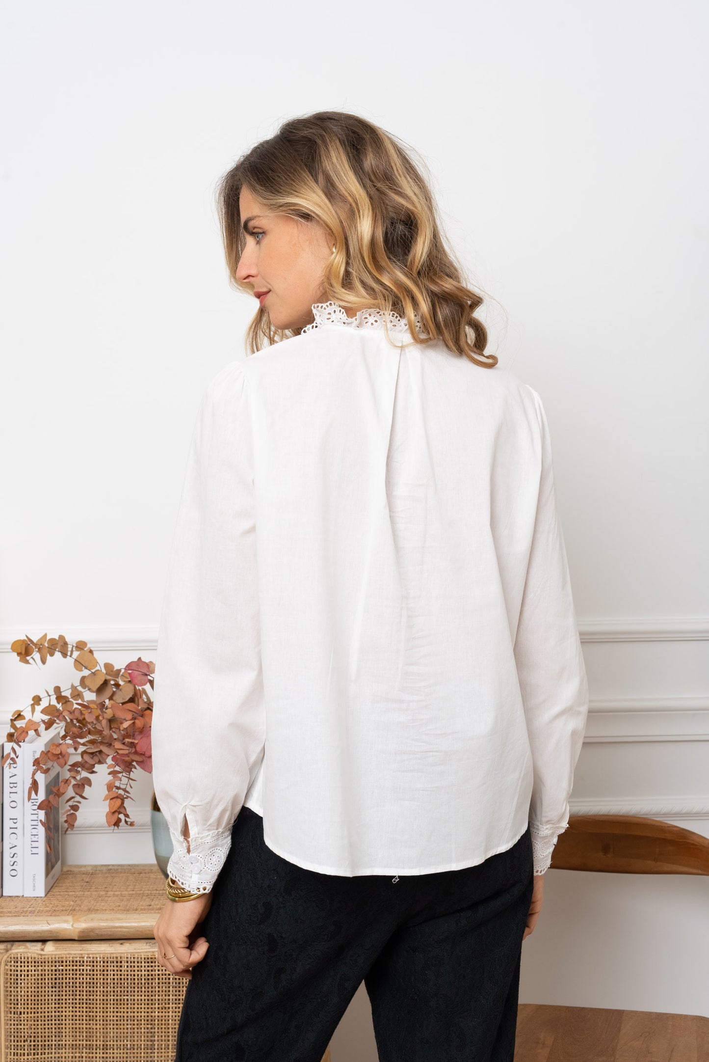 Tilly embroidered lace blouse