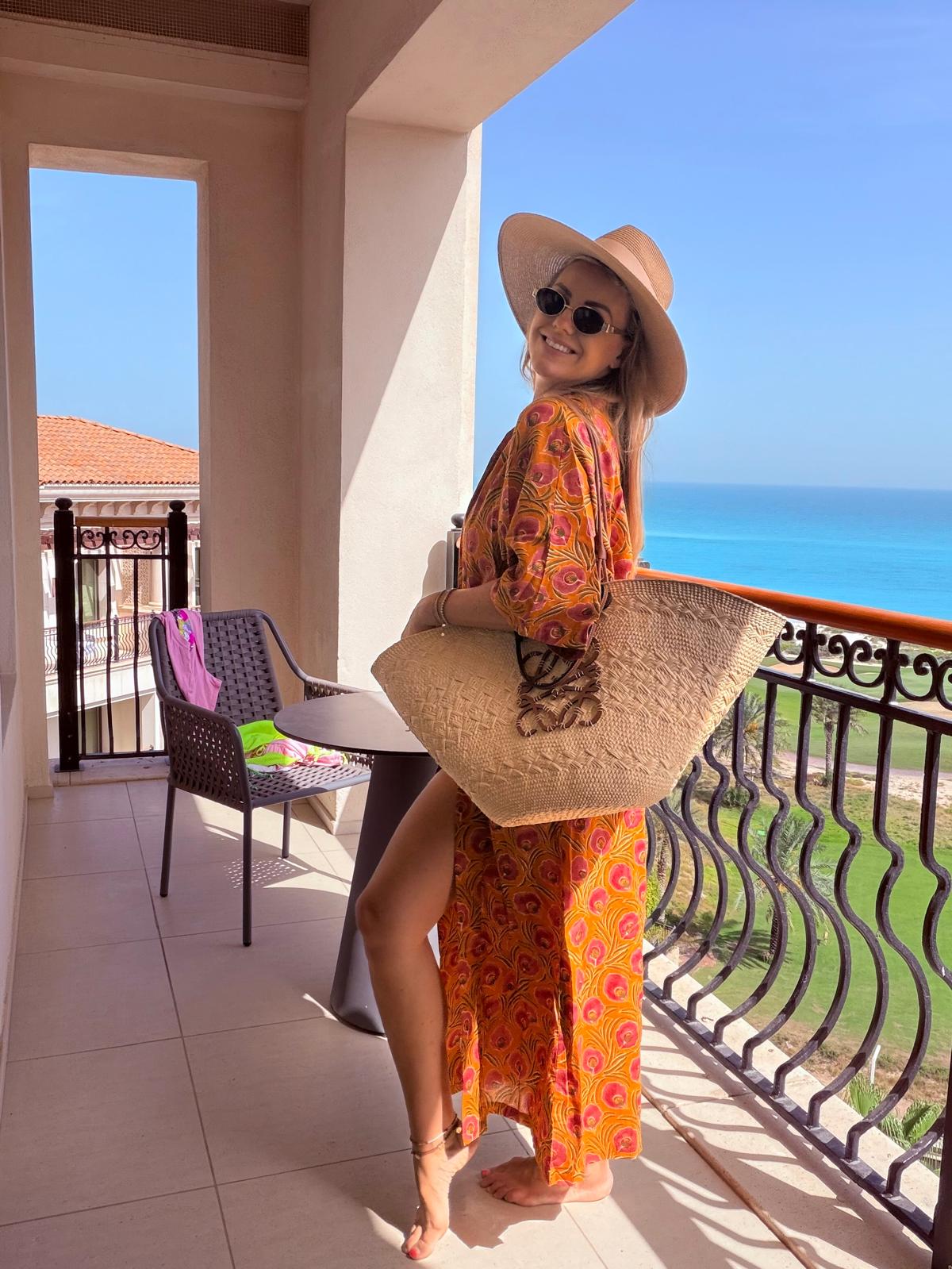 Cotton floral mustard kaftan kimono