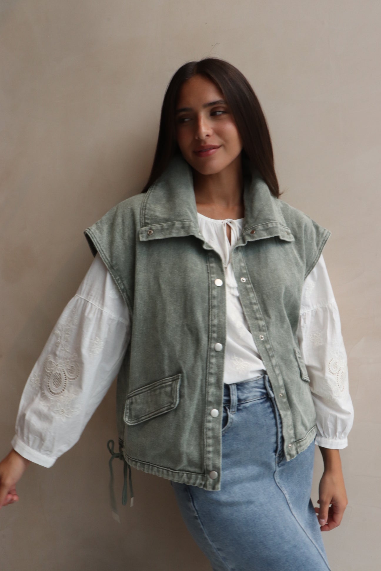 Amber white boho detail cotton blouse