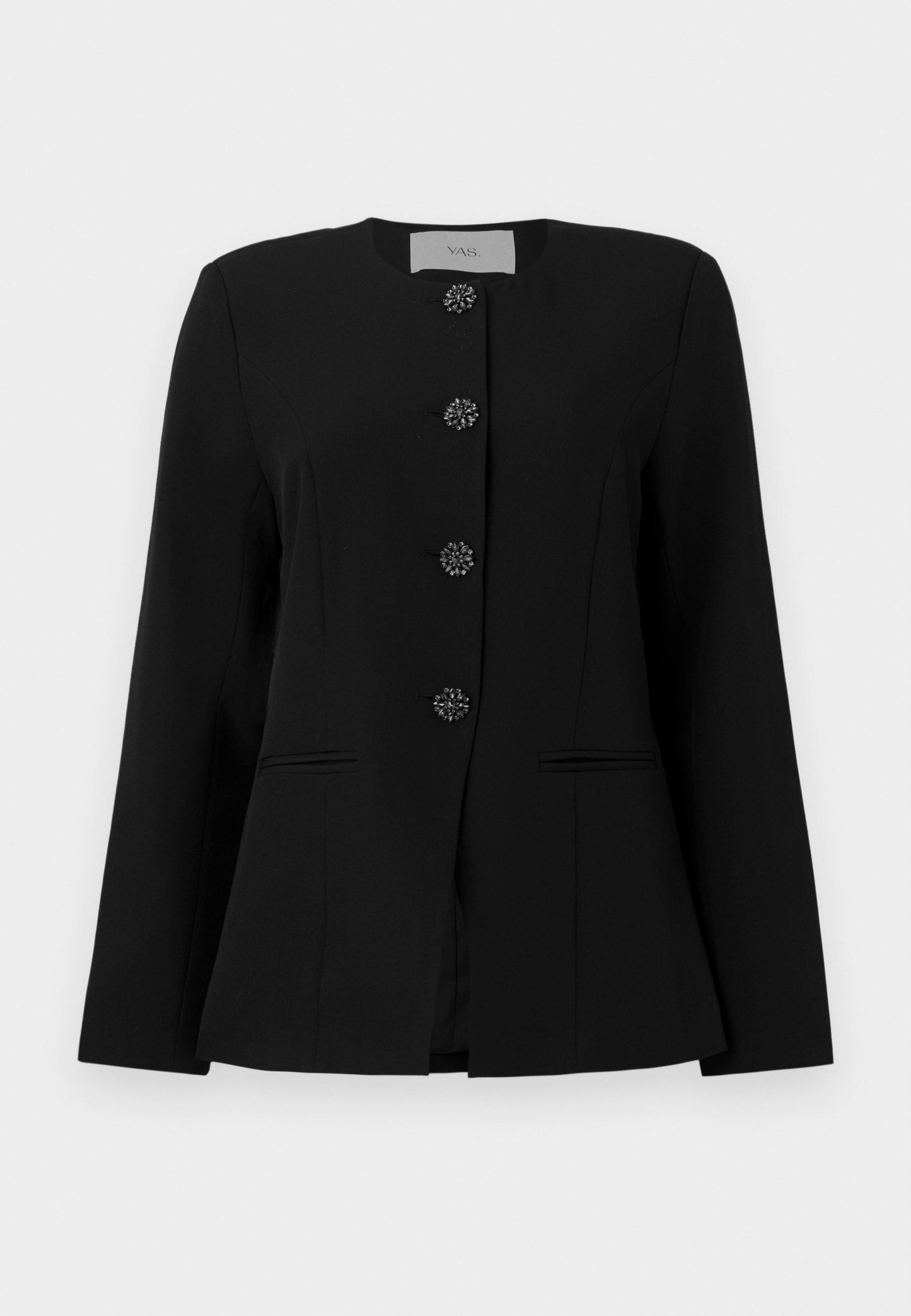 YASVETURA - Black diamond button blazer