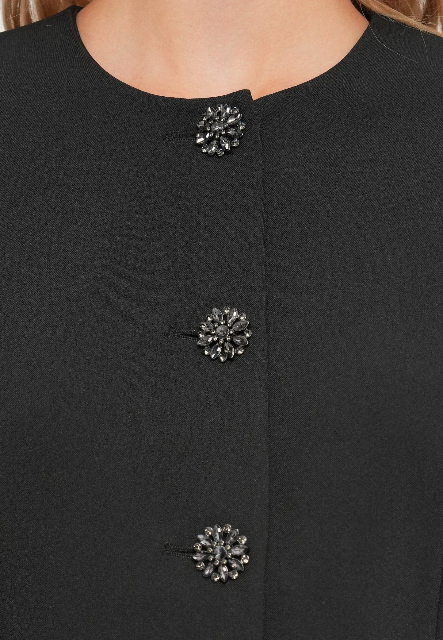 YASVETURA - Black diamond button blazer