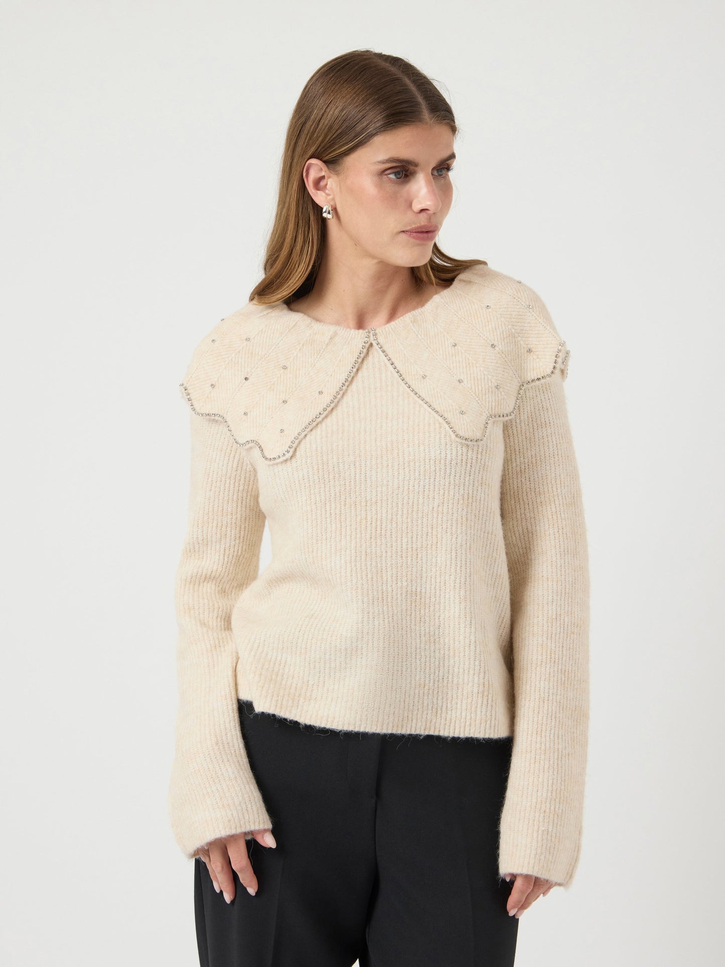 YASCHARMA - Peter Pan Diamond Jumper - birch