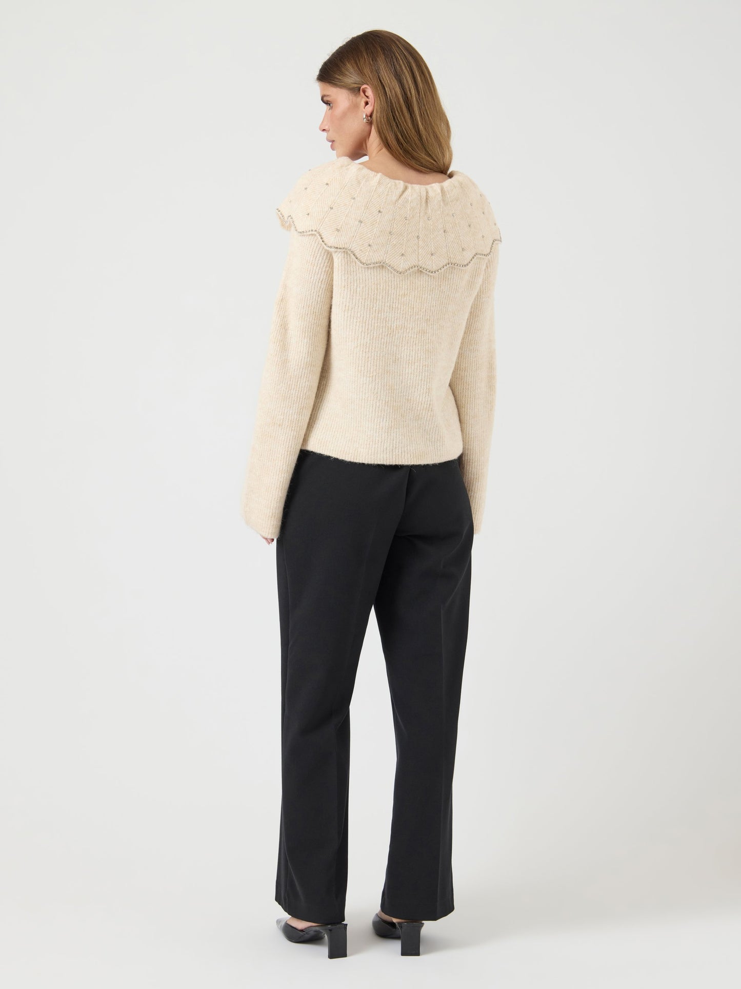 YASCHARMA - Peter Pan Diamond Jumper - birch