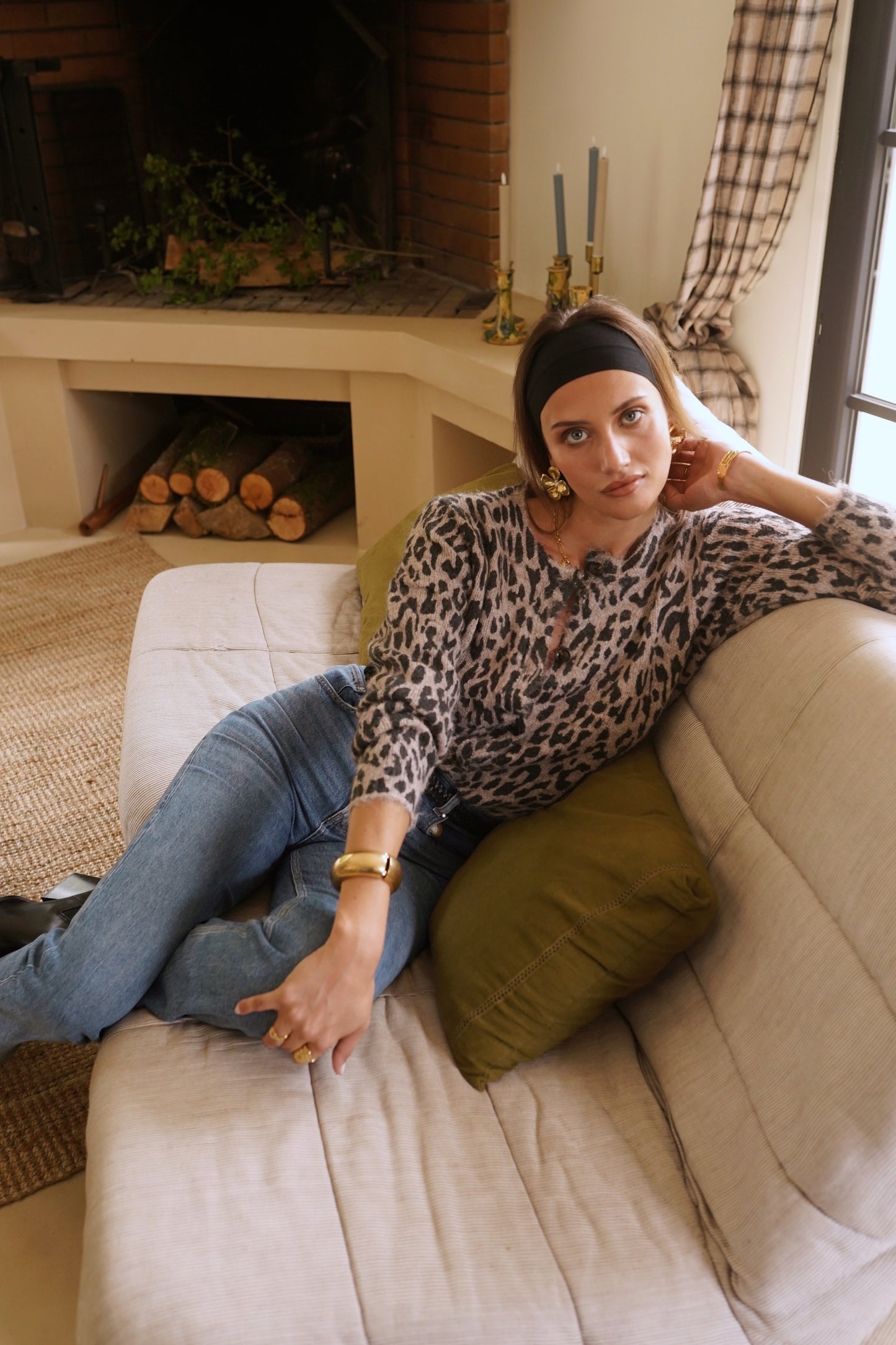 Maria leopard print soft cardigan