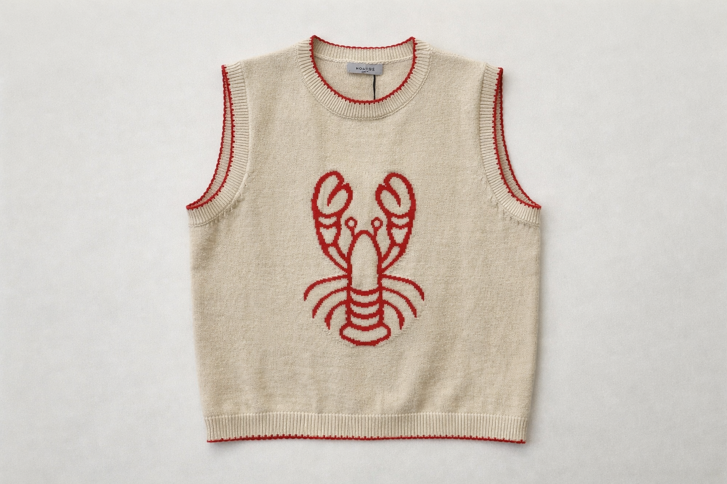 Lobster 🦞 print knit gilet