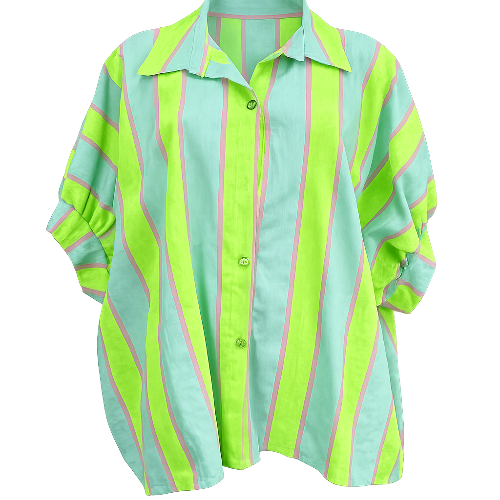 Eden neon yellow stripe shirt