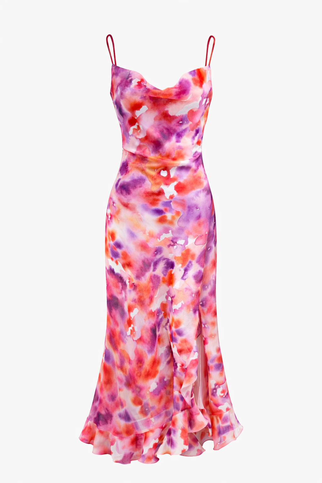 Clara pink and orange strappy dress