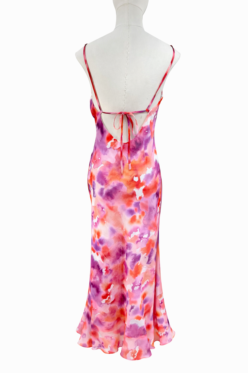 Clara pink and orange strappy dress