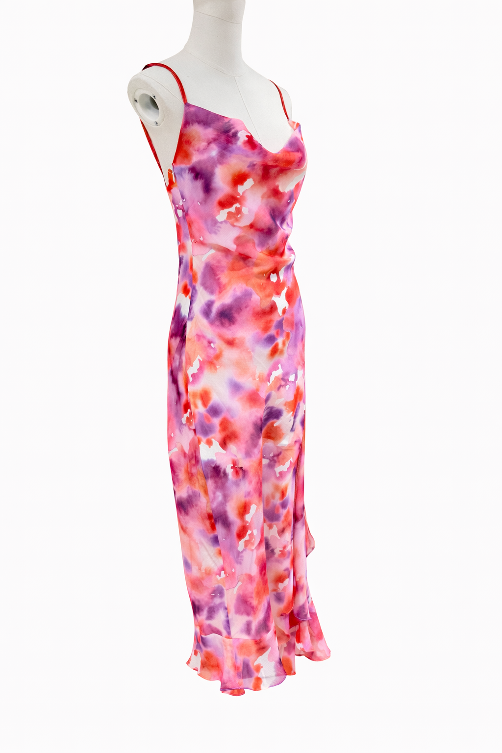 Clara pink and orange strappy dress