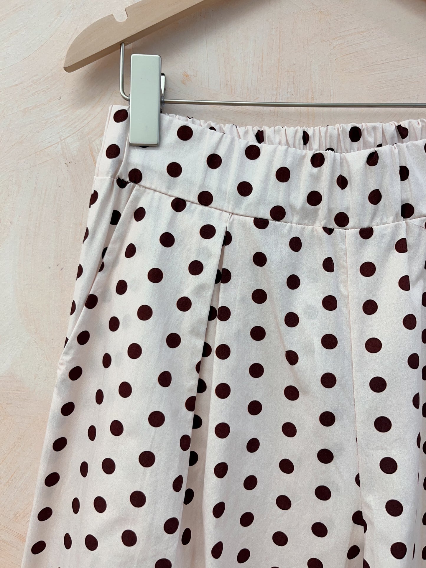 Penny white polka dot trousers